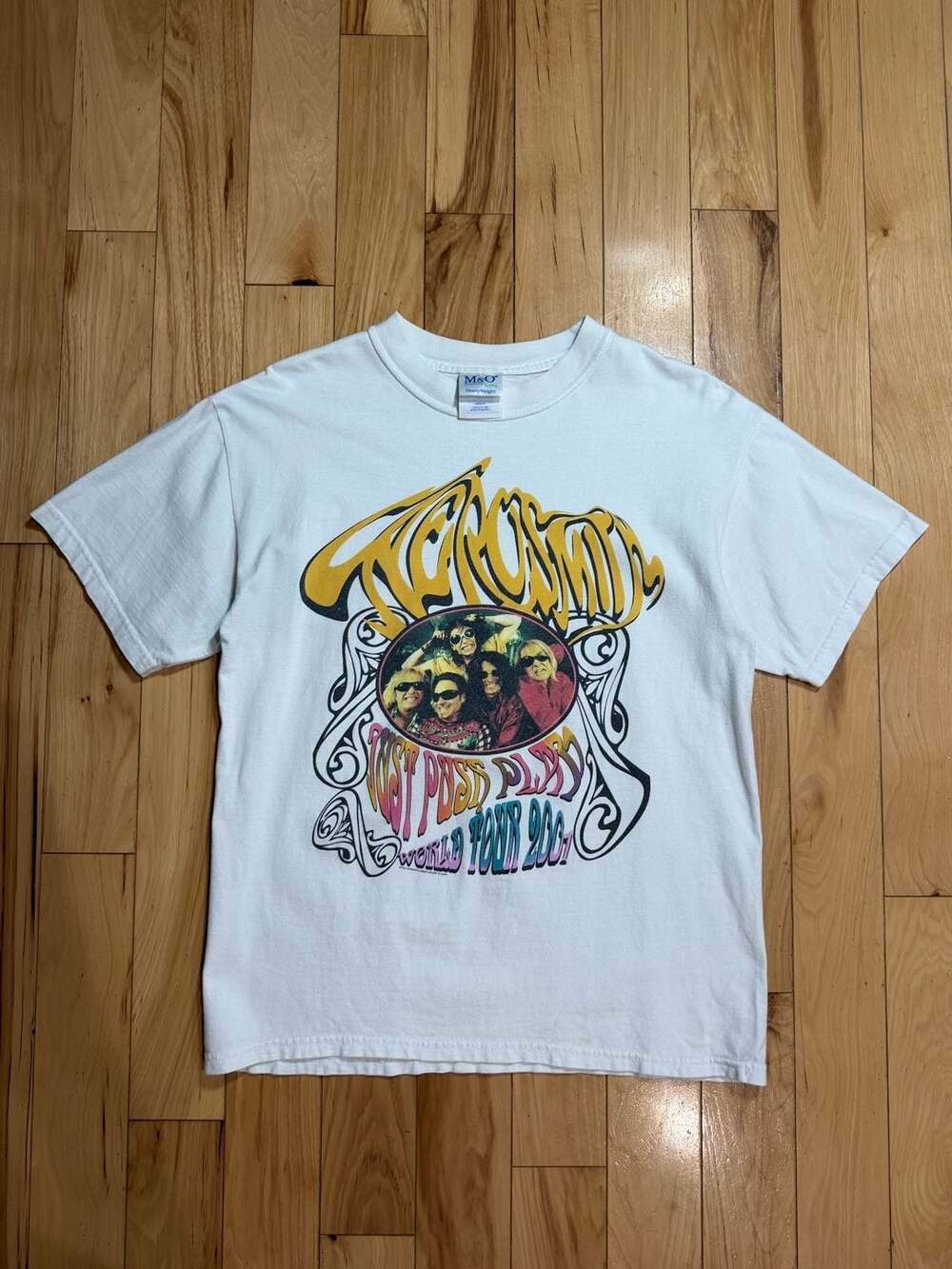 Vintage 2001 Aerosmith Just Push Play World Tour Band Tee